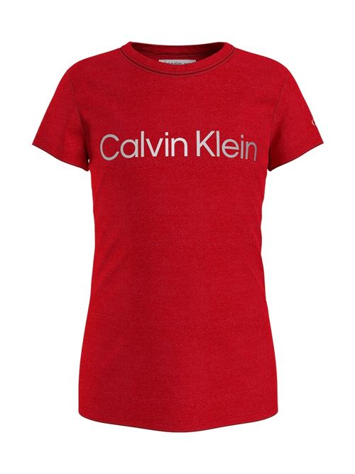 INST SILVER LOGO SLIM T-SHIRT CALVIN KLEIN JEANS | IG0IG01350/XND